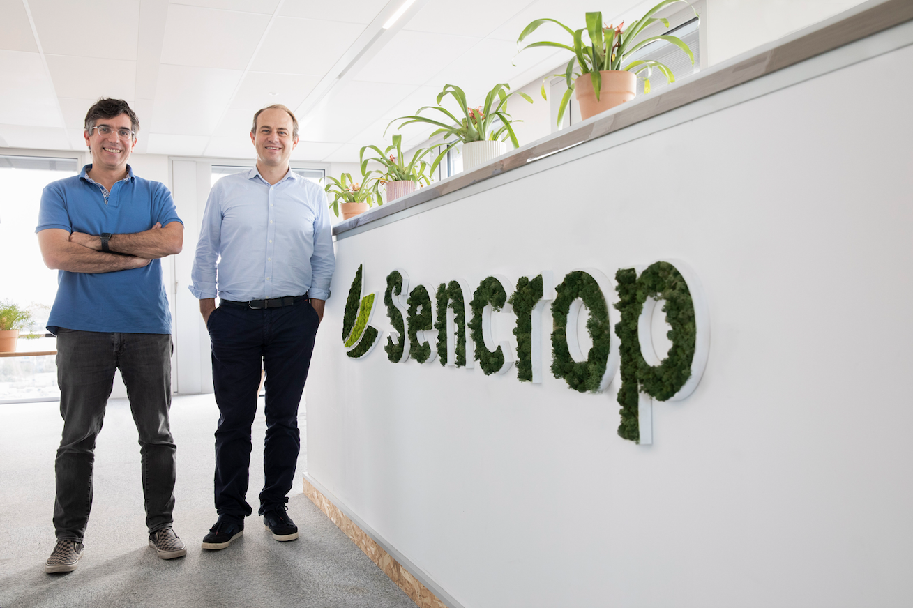 Michael Bruniaux et Martin Ducroquet, les fondateurs de Sencrop, vise le renforcement de leurs positions en Europe et un déploiement en Amérique du Nord. Crédit Barbara Grossmann